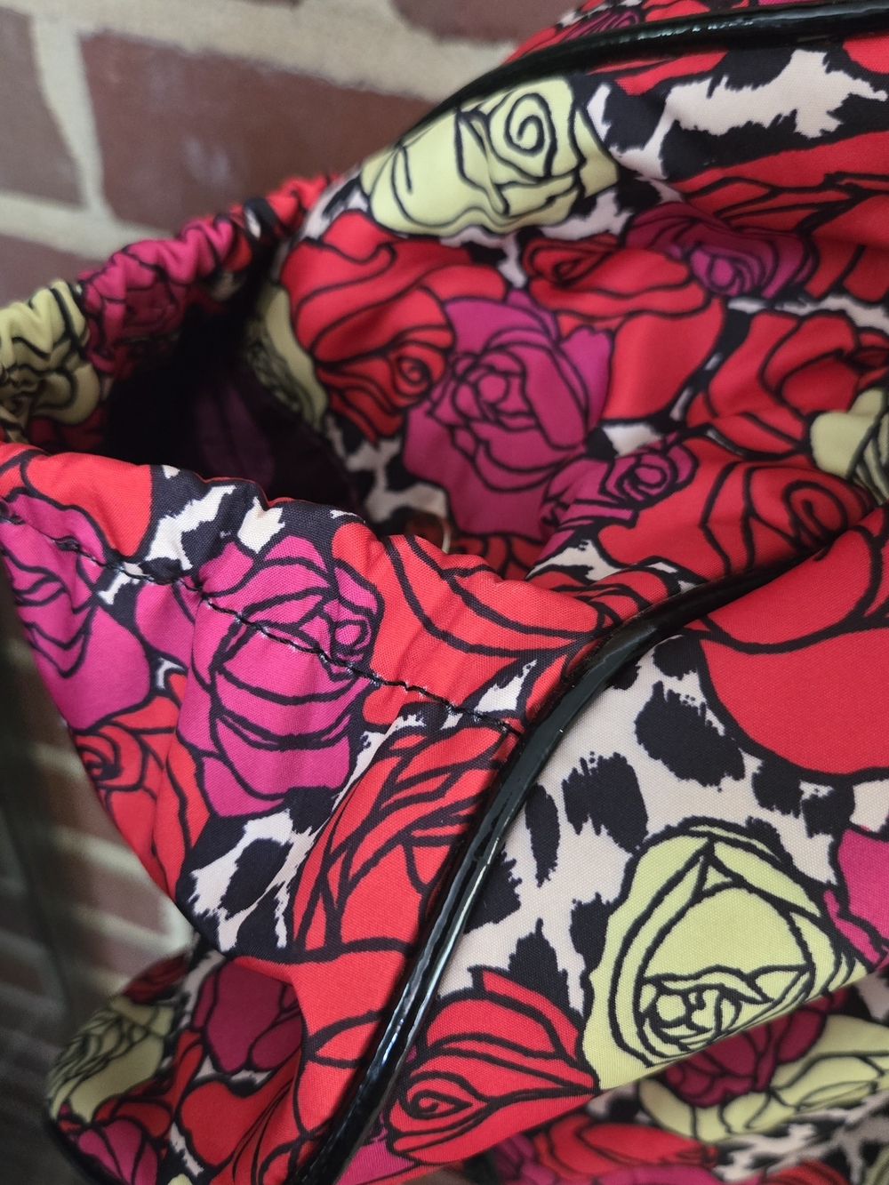 Betsey Johnson Y2K Rose Leopard Weekender Duffel Travel Bag NWOT - Picture 7 of 11
